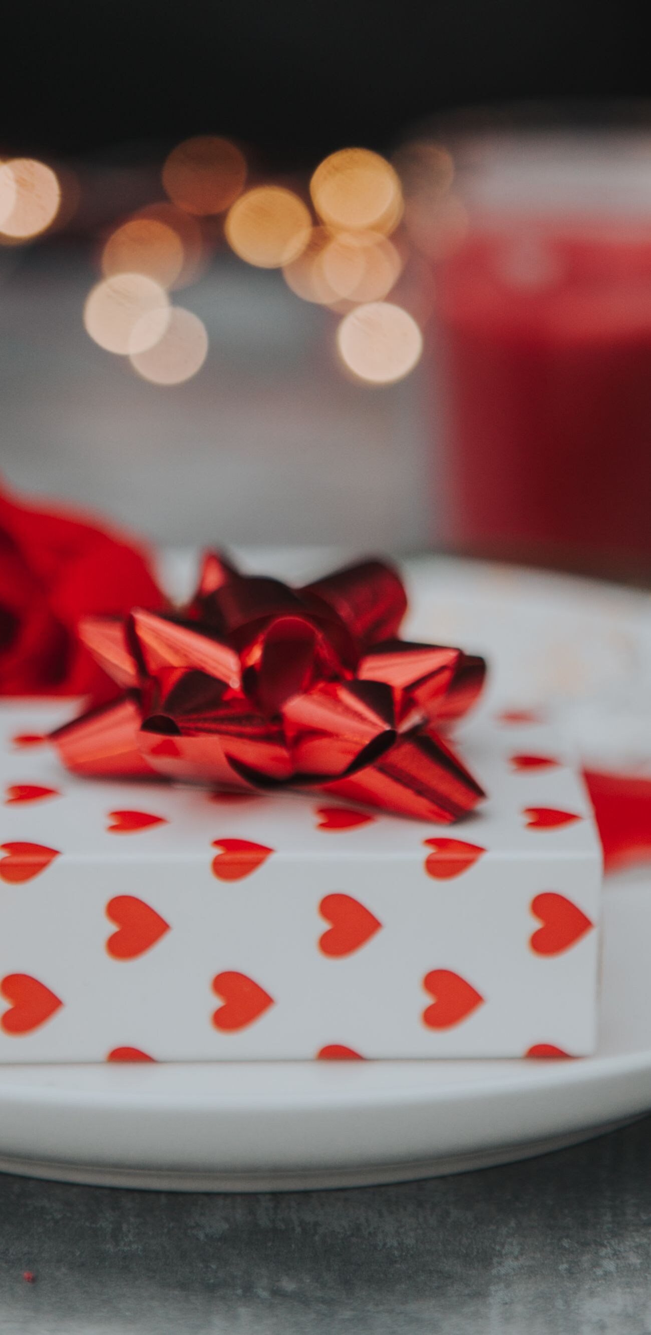 Valentines day table place setting