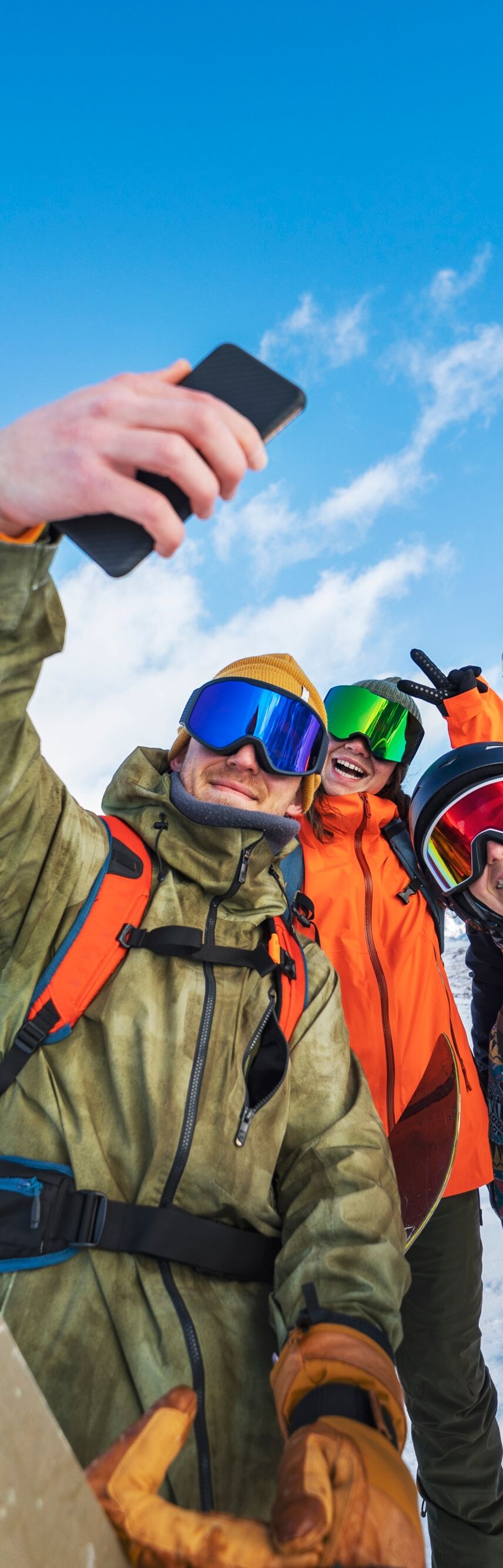 Winter holidays in ski resort