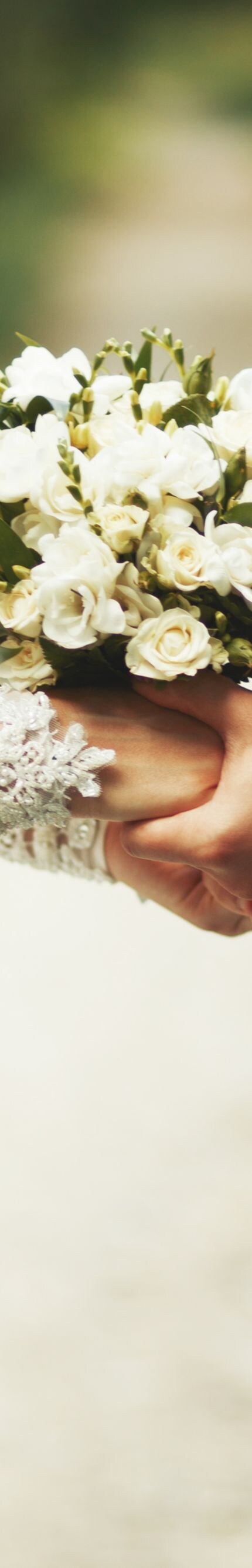Holiday, Beauty In Nature, Celebration, Wedding Ceremony, Bride, Caucasian Ethnicity, Bonding, Unity, Togetherness, Joy, Happiness, Romance, Love, Elegance, Cultures, Lifestyles, Outdoors, Engagement, Married, Bouquet, Wedding, Formalwear