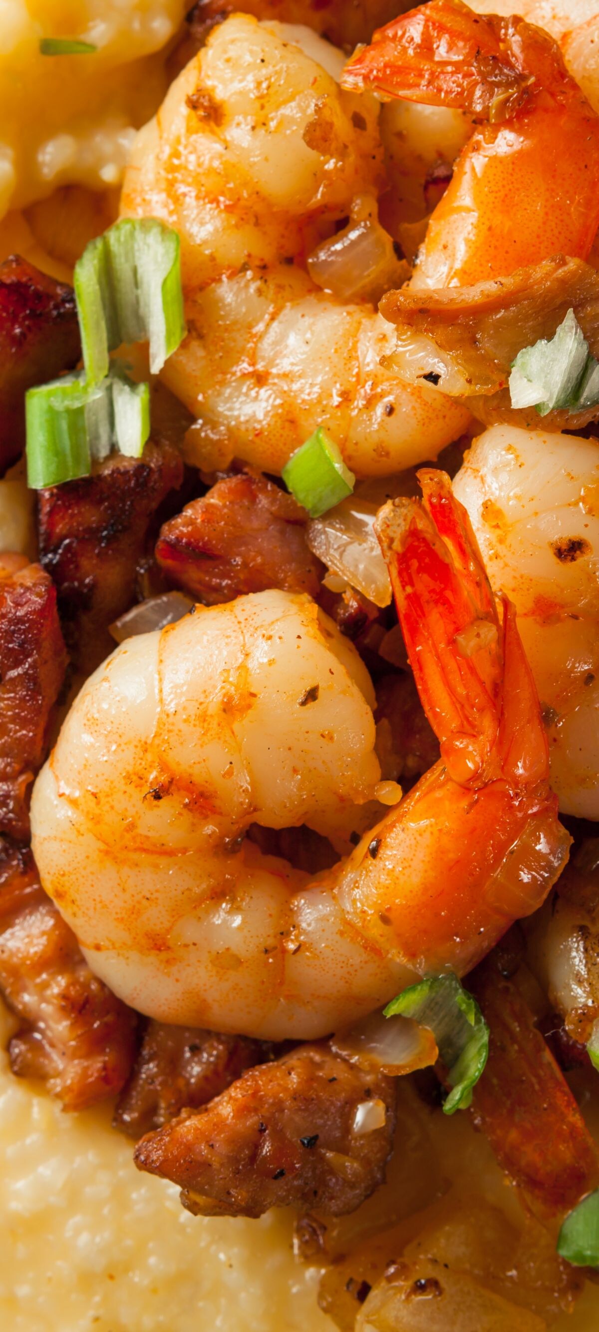 Cooked, Dining, Healthy Eating, Meal, Saute, Gourmet, Creole Food, Cajun Food, Corn, Appetizer, Cheddar - Cheese, Crayfish, Prepared Shrimp, Prawn, Prepared Shellfish, Grilled, Spring Onion, Savory Sauce, Cooking, Refreshment, Heat - Temperature, Freshness, Yellow, White, Green Color, Cultures, Louisiana, Southern USA, Thyme, Spice, Garlic, Onion, Peel, Animal Shell, Dinner, Seafood, Cream, Cheese, Butter, Food, Bowl, Crockery, grits, hominy, yummy, Savory Food, Shrimp And Grits