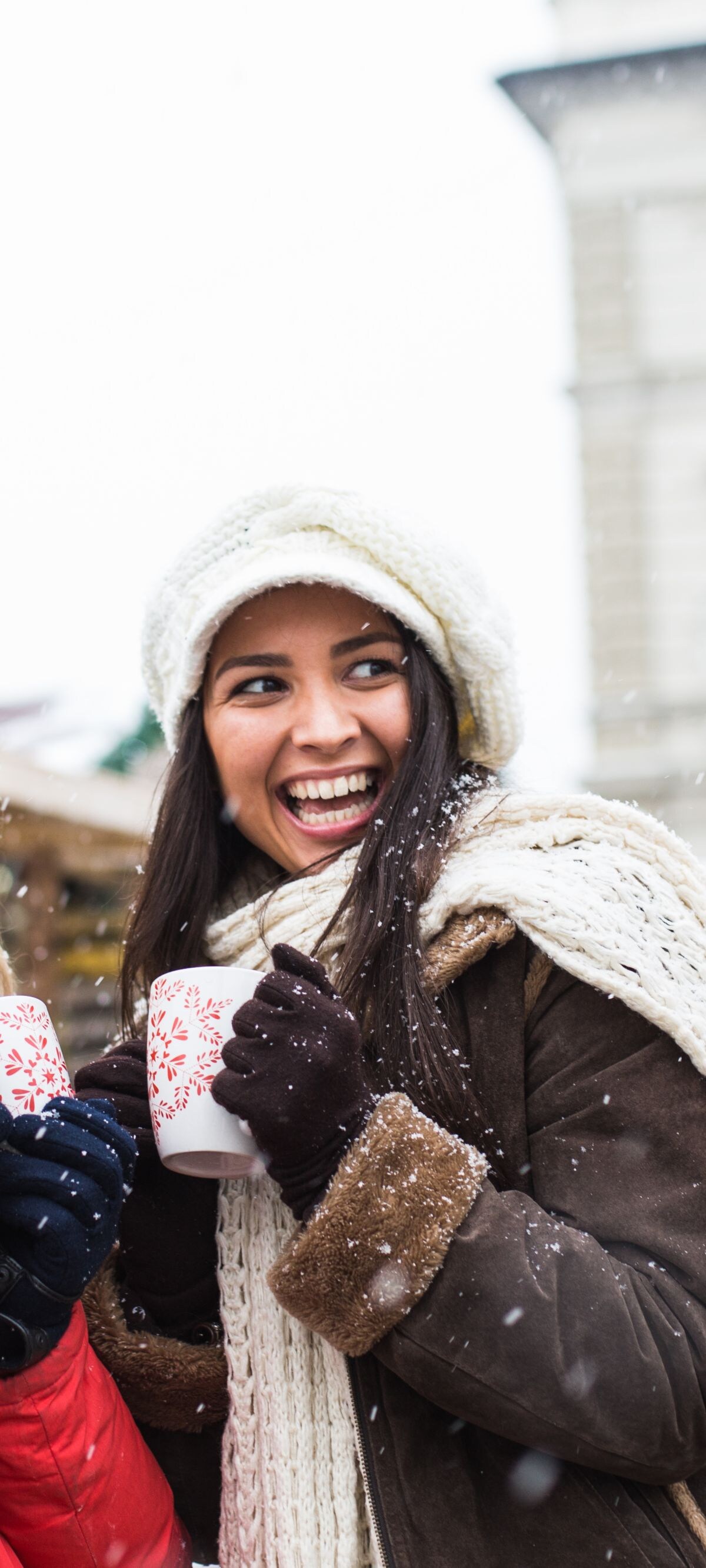 Friends at Christmas market