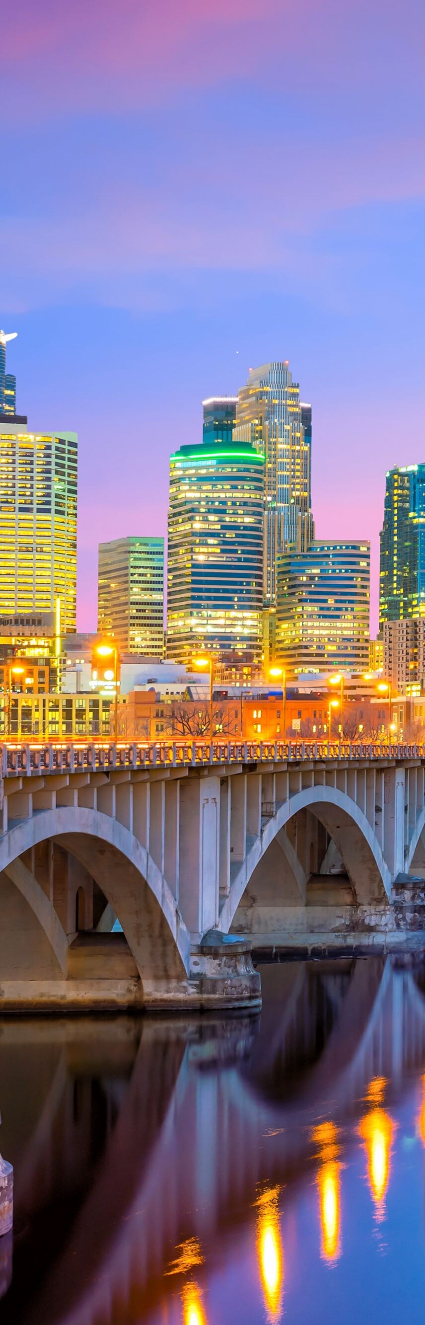 Minneapolis downtown skyline in Minnesota, USA