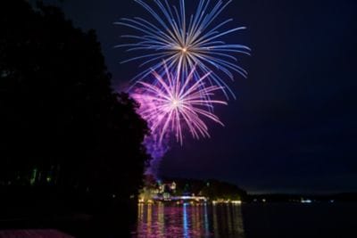 Fireworks over Lake Oconee
