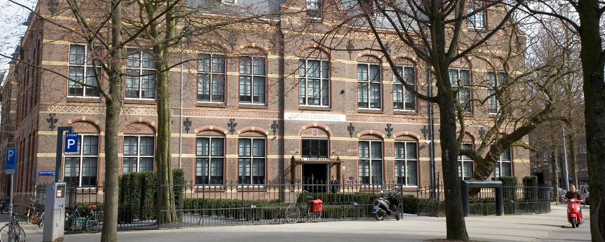 The College stylish 19th-century building. 