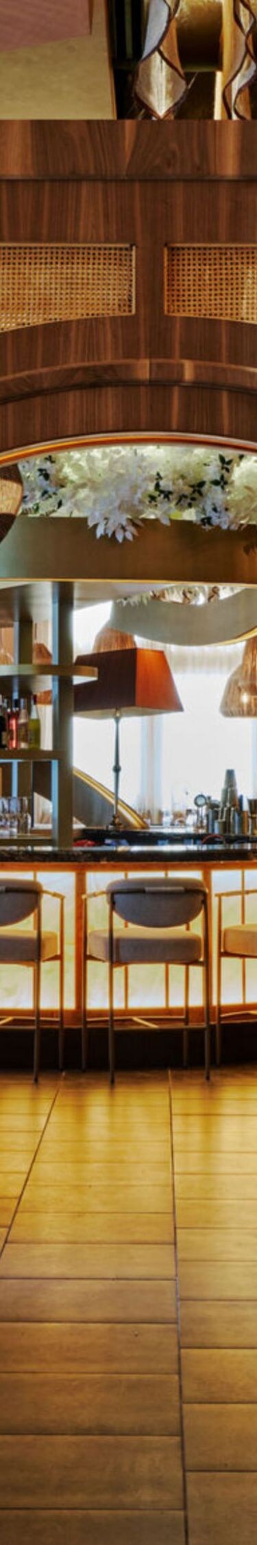 Modern Dining Space with Bar