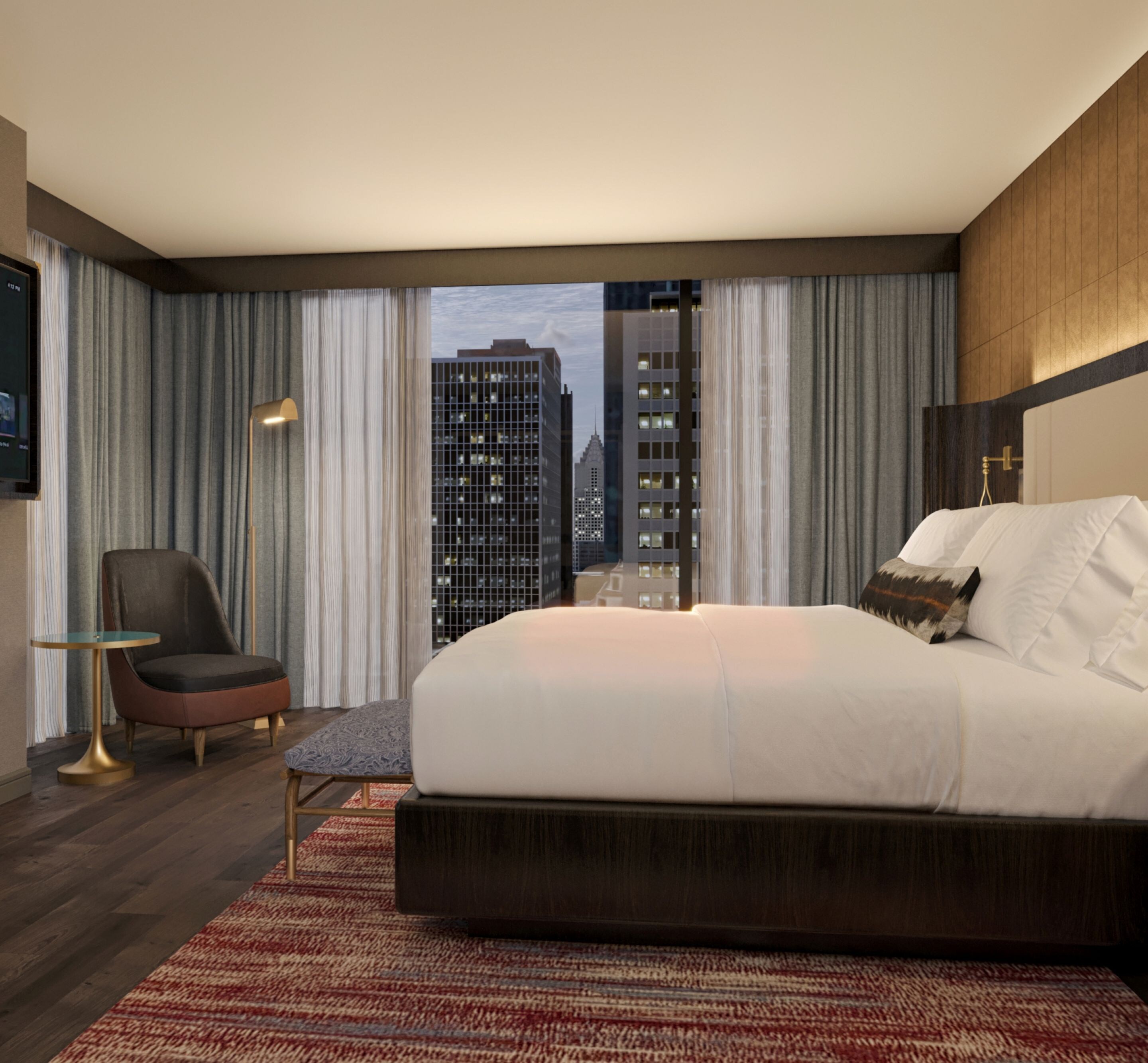 Suite bedroom with king bed