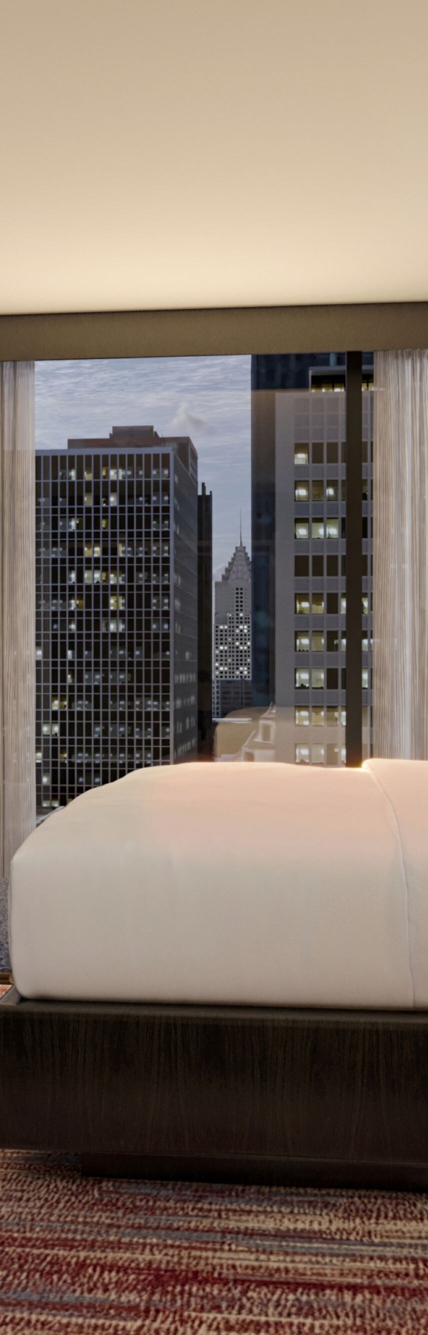 Suite bedroom with king bed
