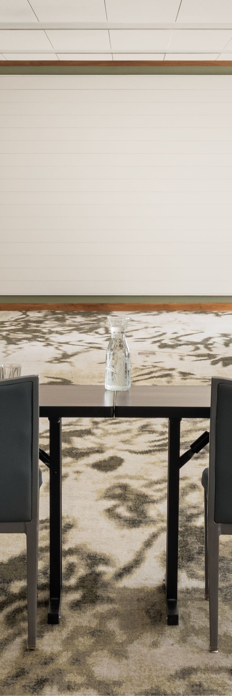 U-shape meeting set up in event space