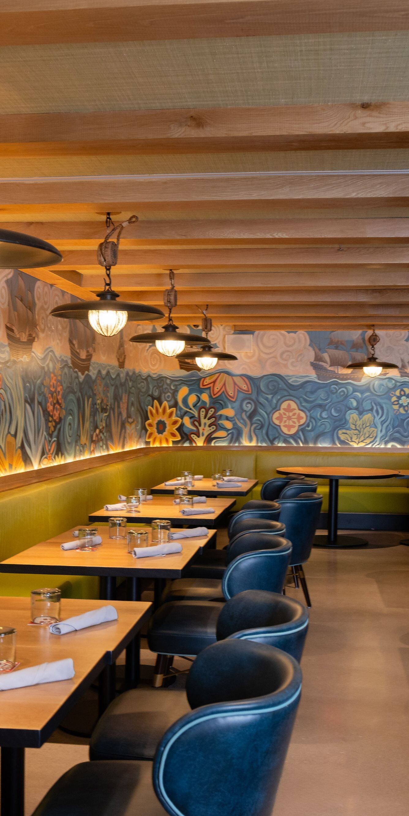 Enjoy comfortable seating inside 