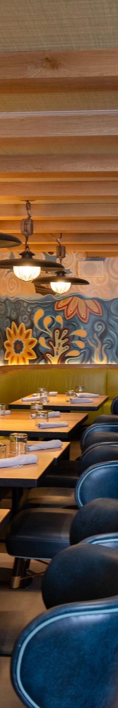 Enjoy comfortable seating inside 