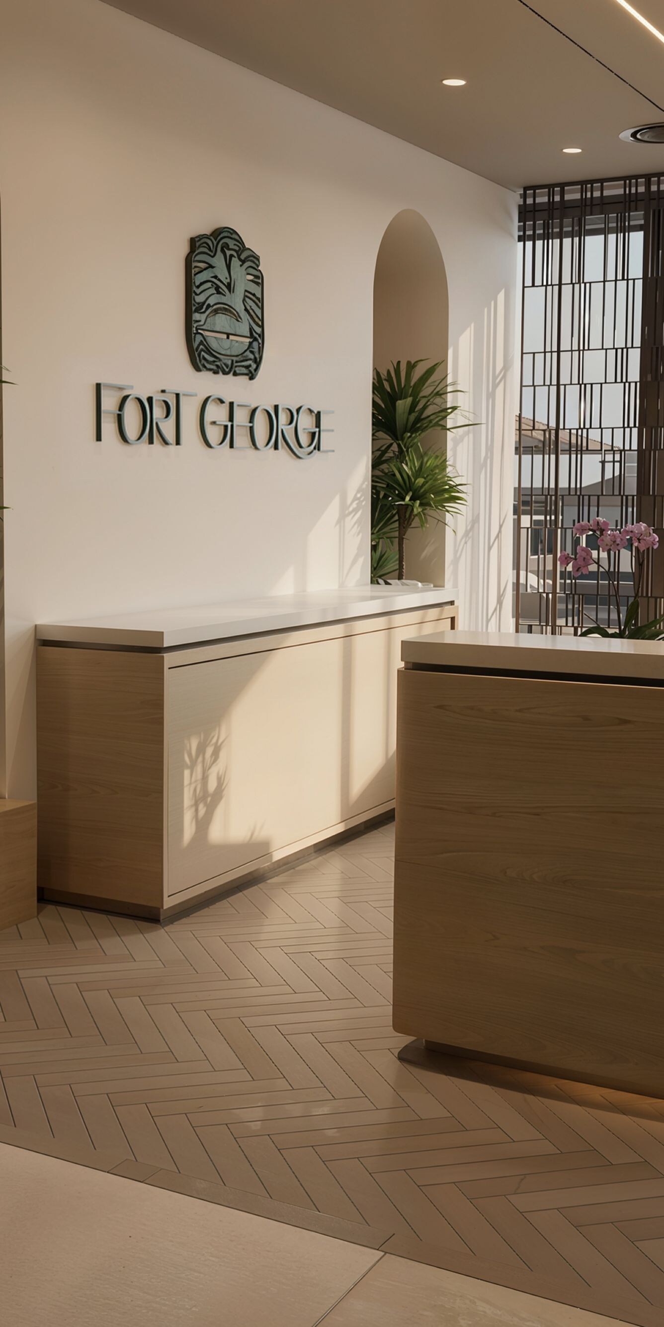 Reception seating area
