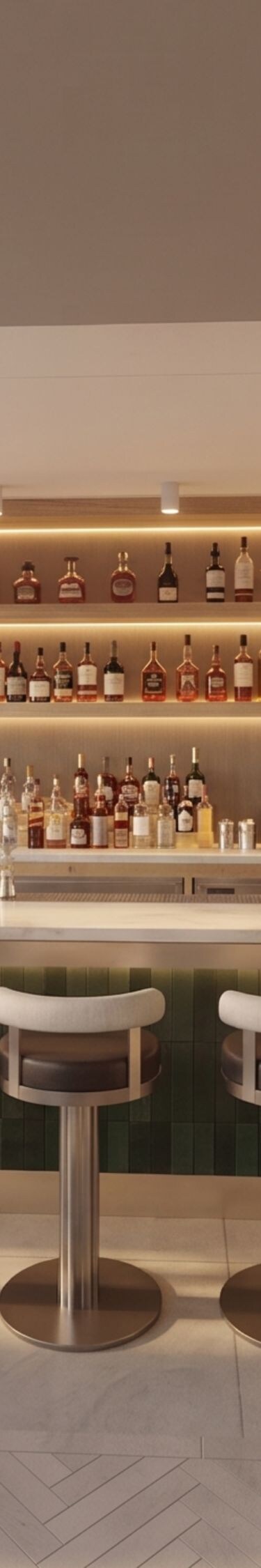 Bar with seating area