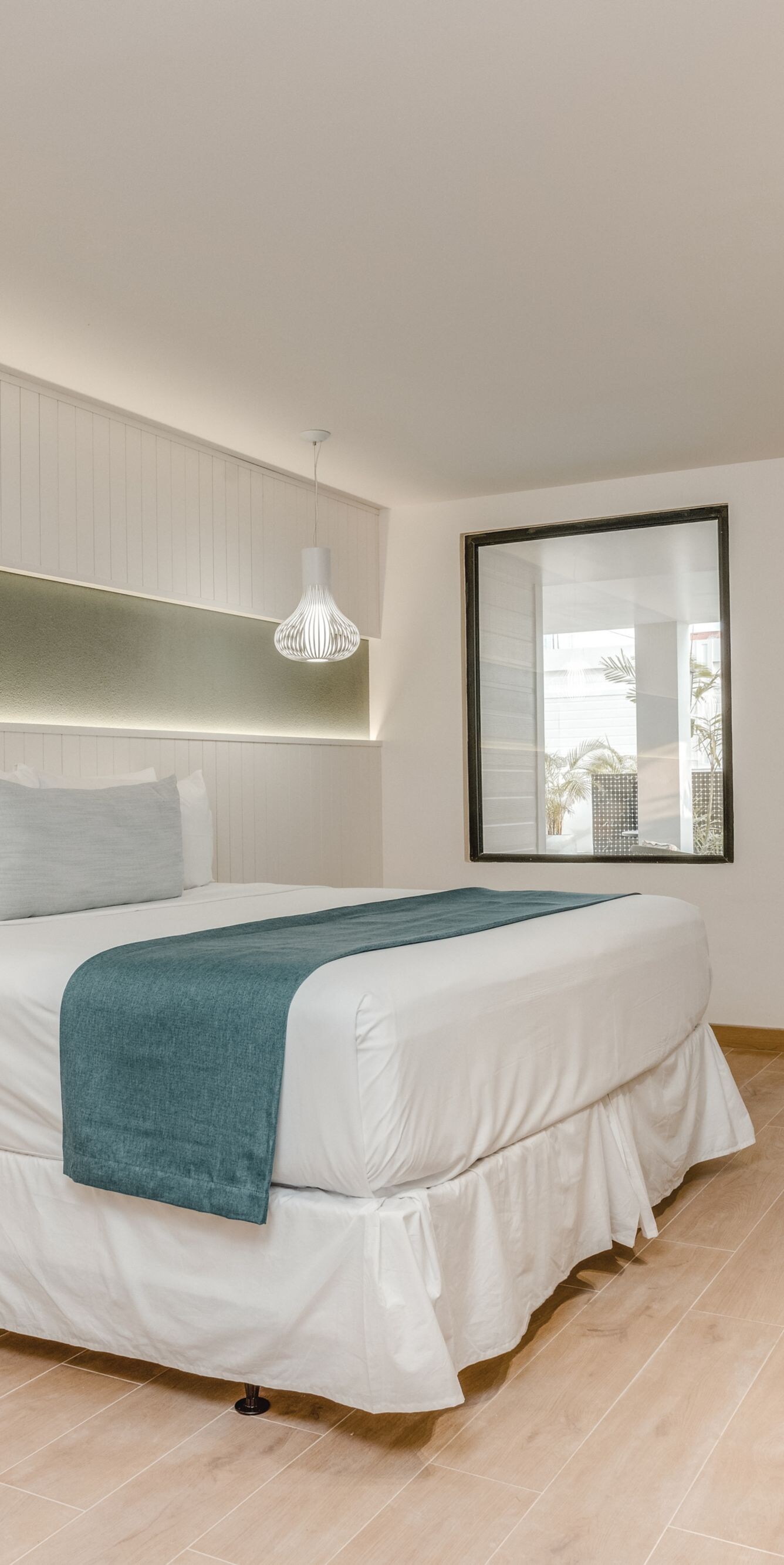 Bright modern king bedroom