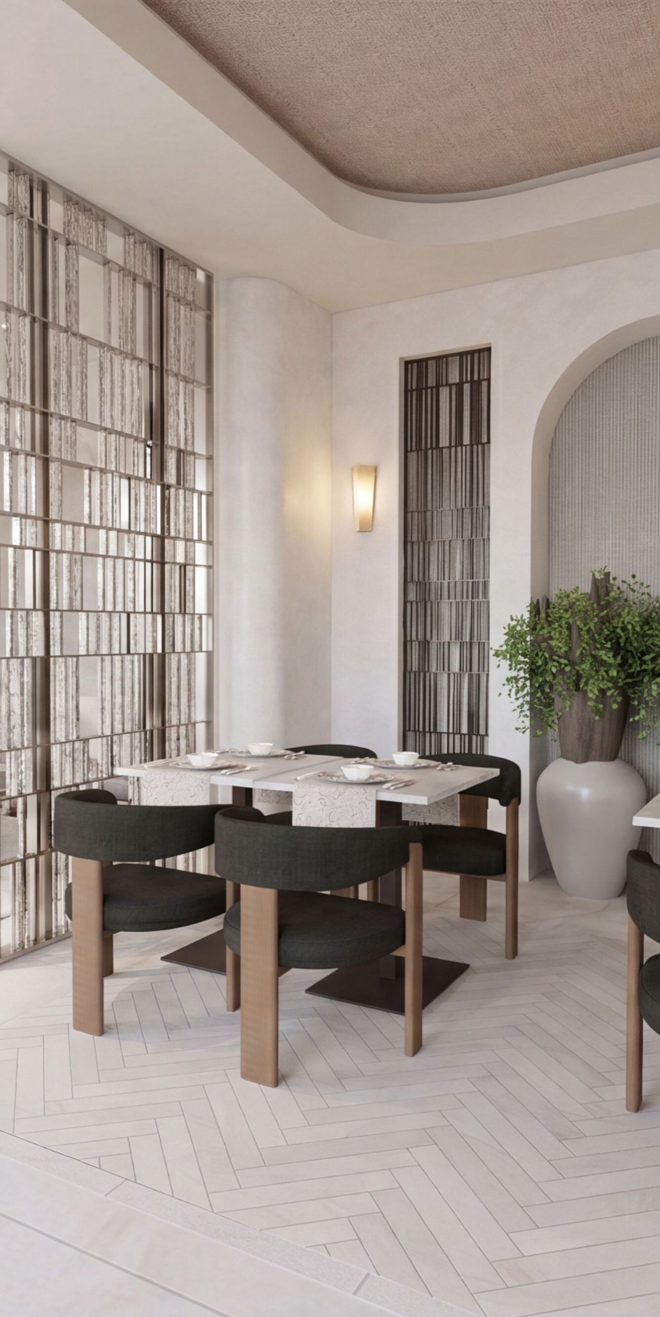 Restaurant seating area