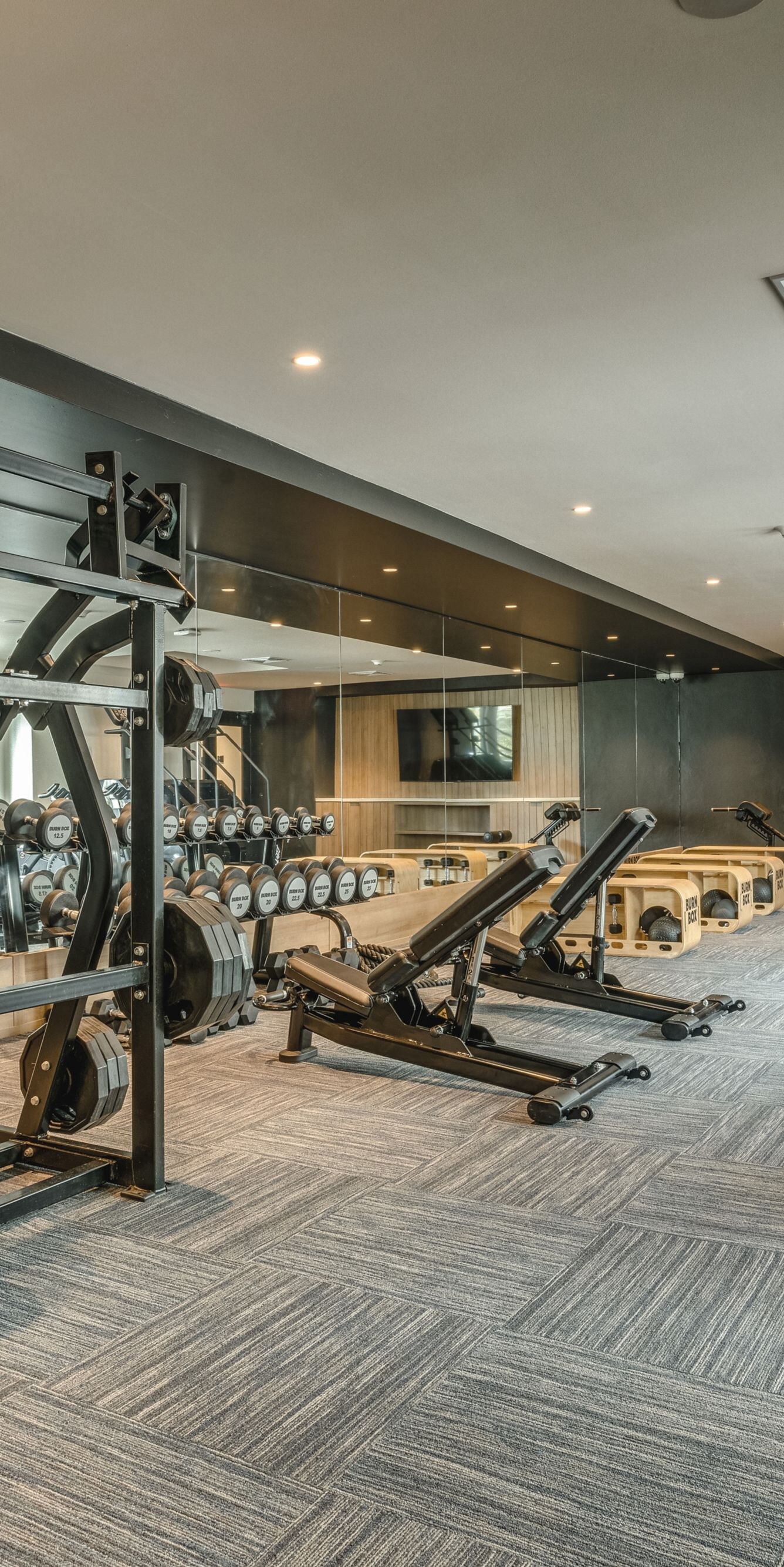 Gym with weights and machines