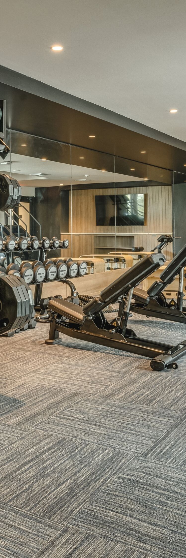 Gym with weights and machines