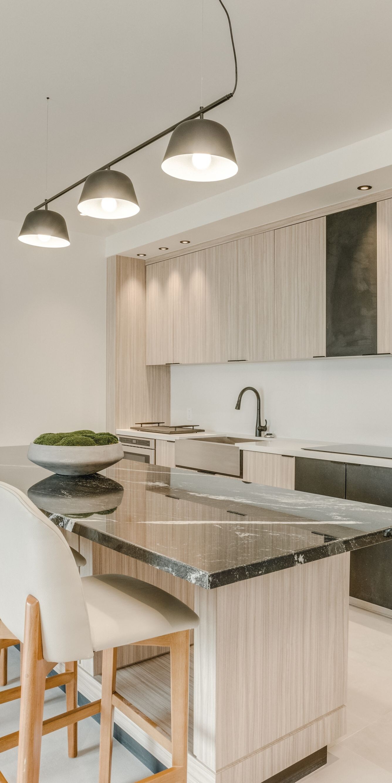  Modern kitchen with island bar
