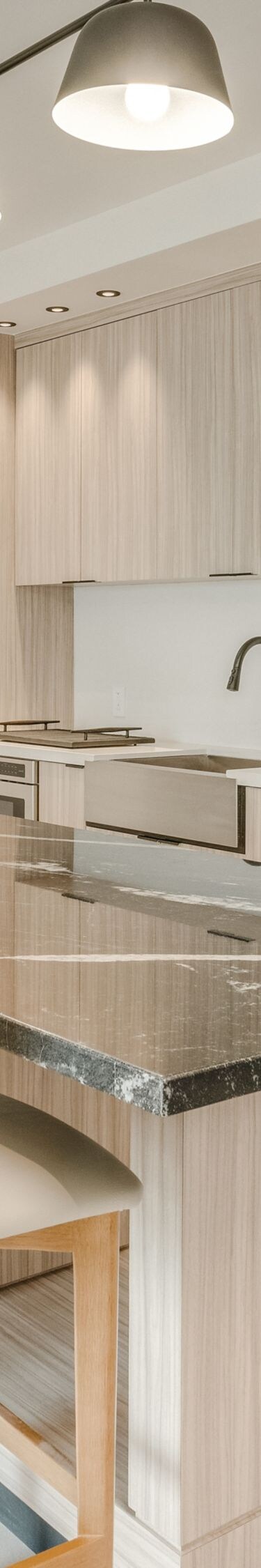  Modern kitchen with island bar