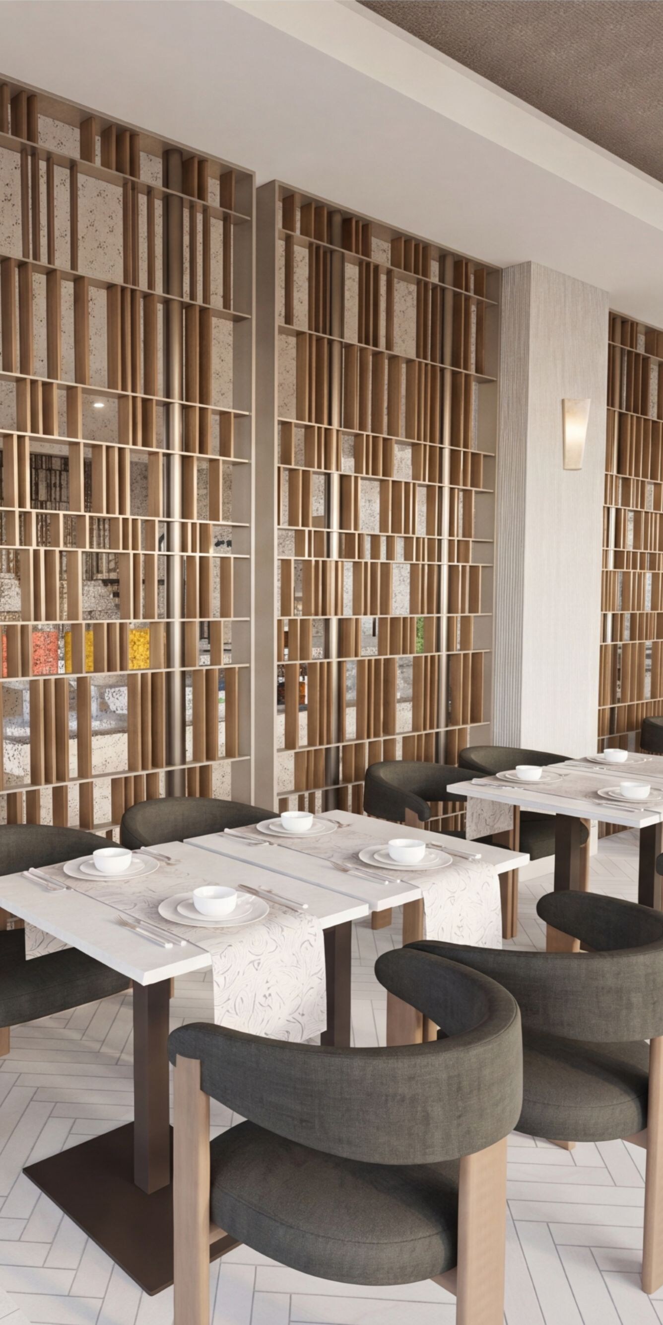 Dining room with tables