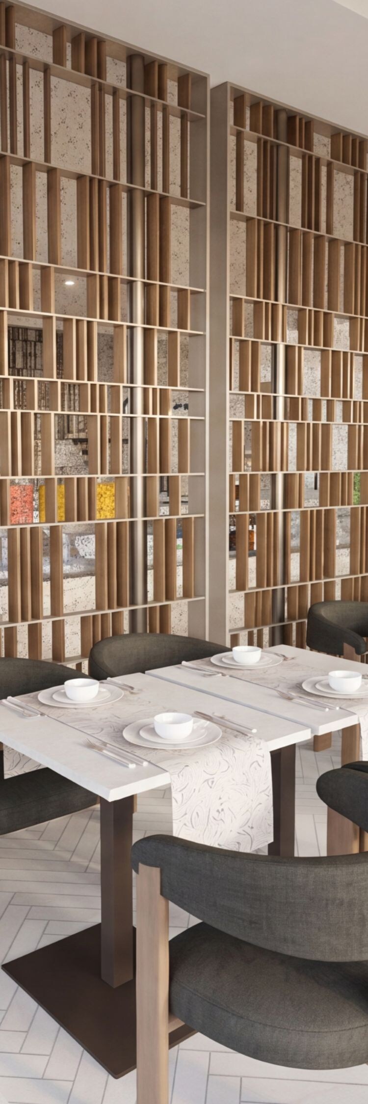 Dining room with tables