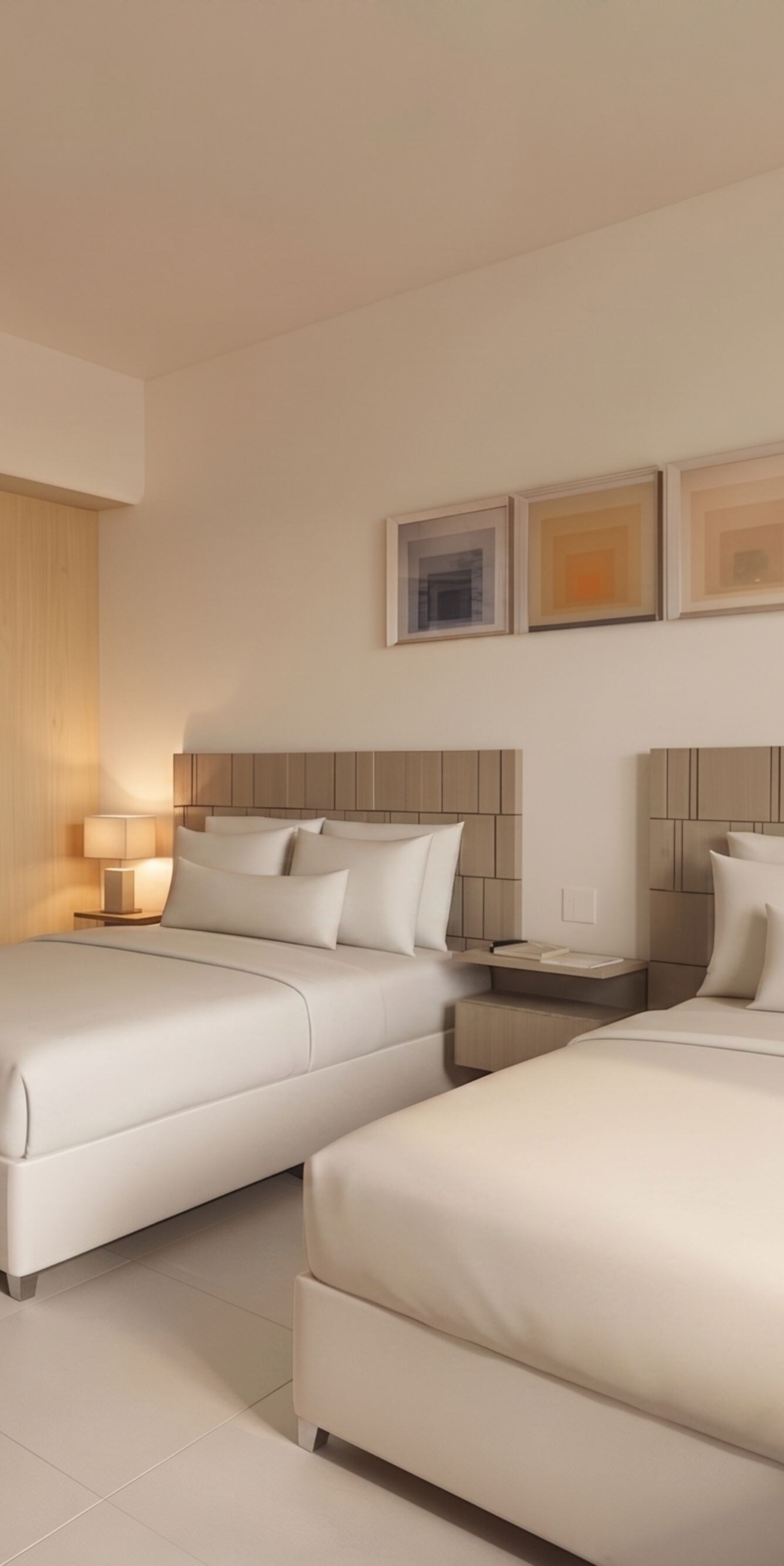 Guest room with beds