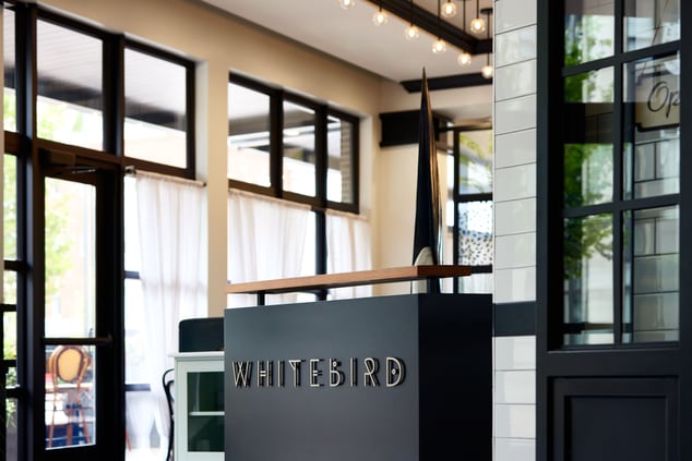 Whitebird Host Stand at Entrance