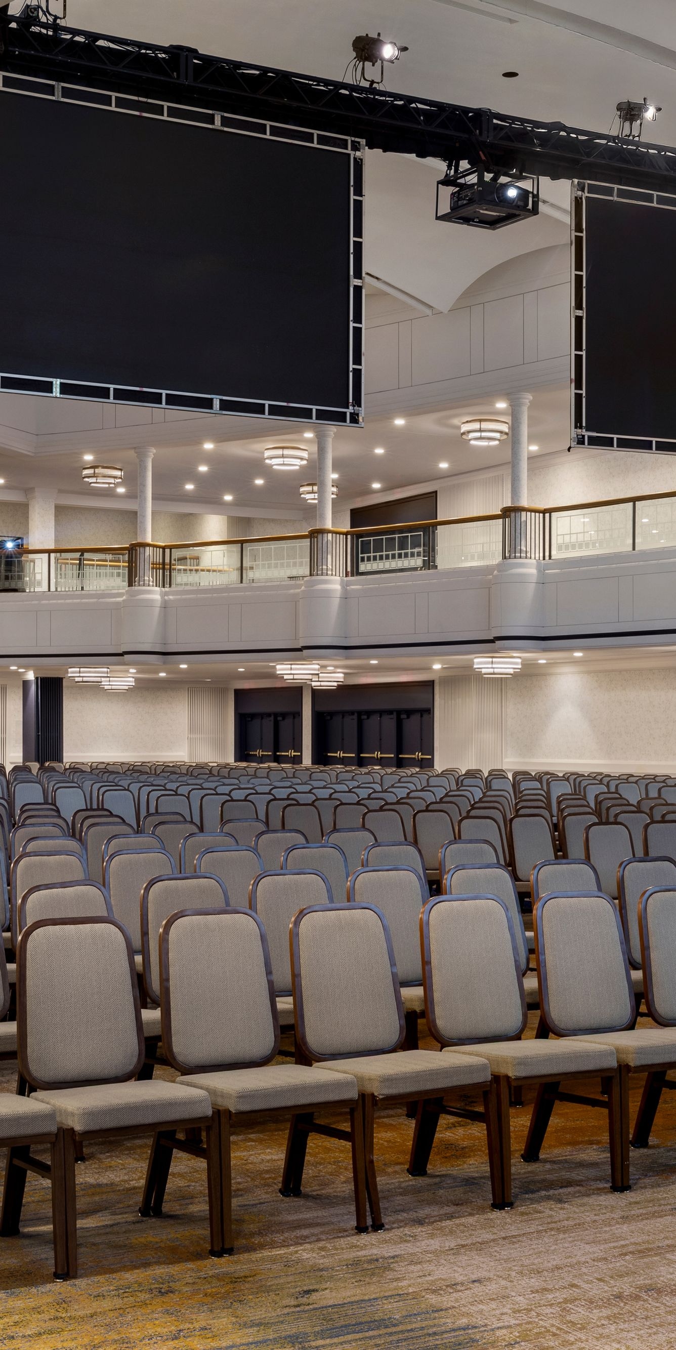 Exhibit Hall setup in theater style.