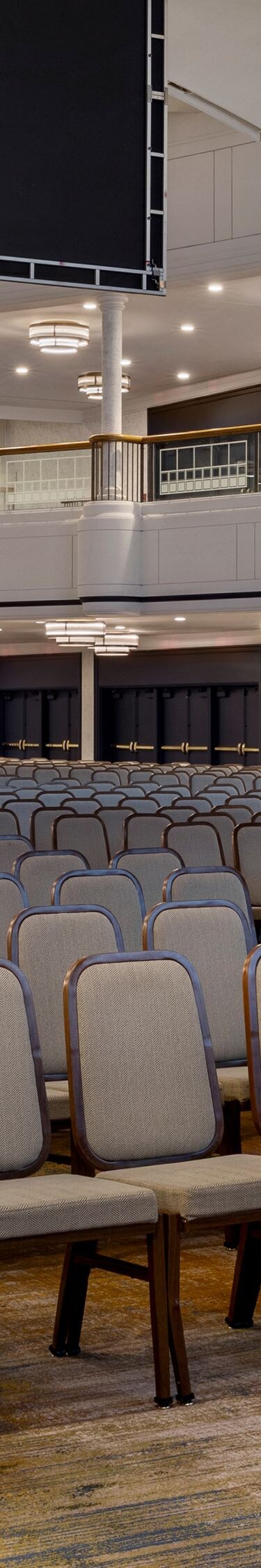 Exhibit Hall setup in theater style.