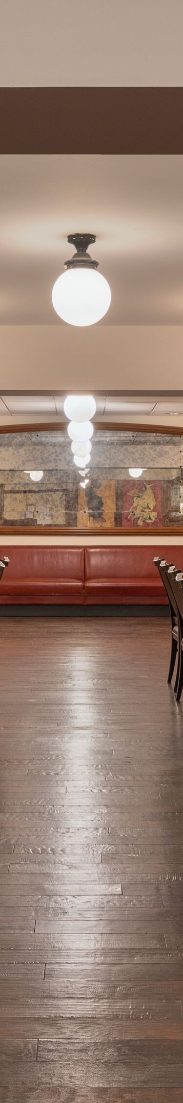 Maker offers booth seating and spacious options.
