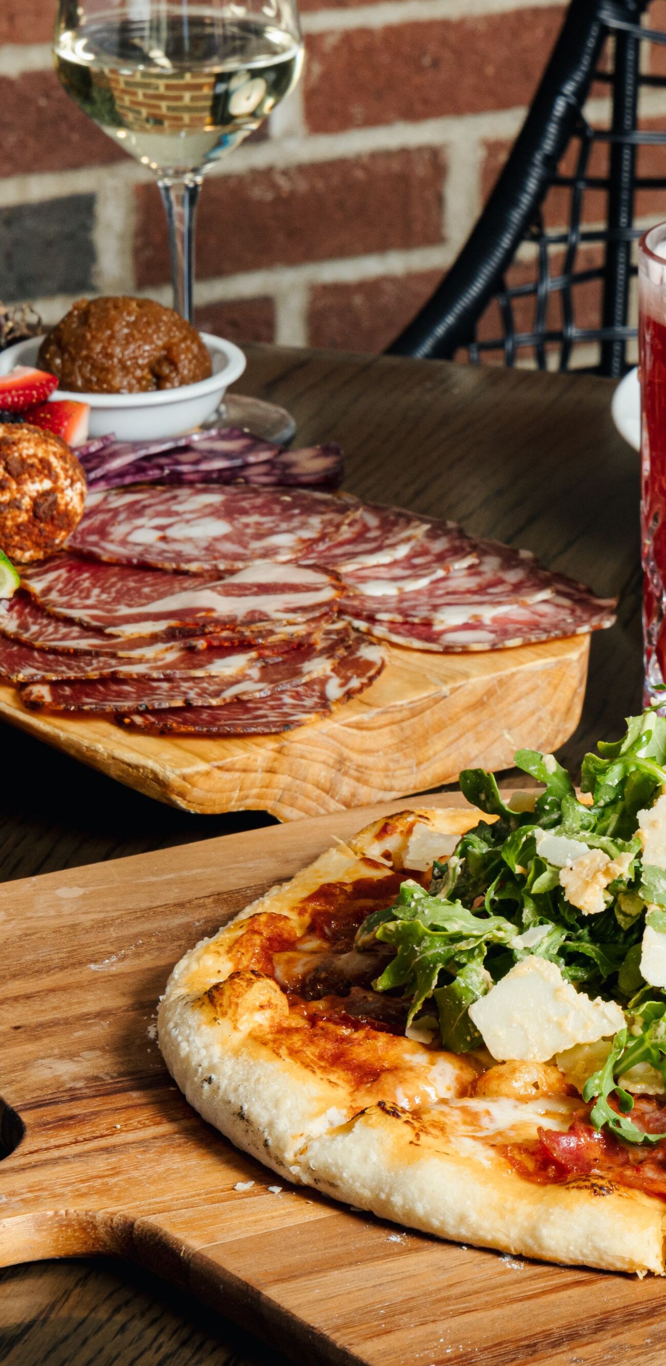 Spread of food and beer