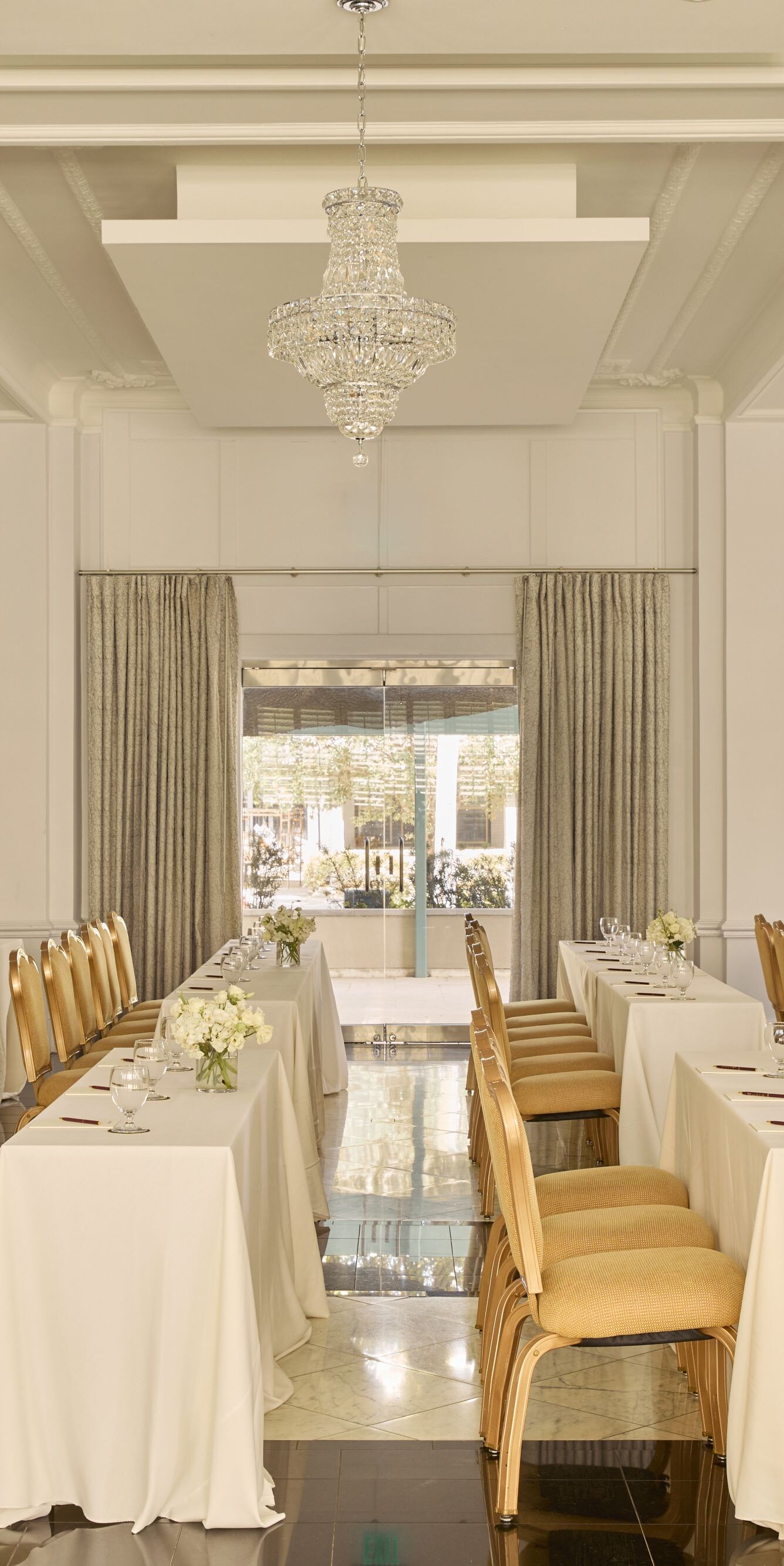 Ballroom classroom setup