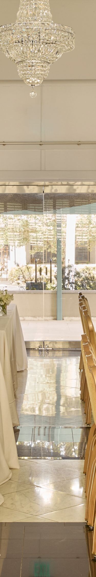 Ballroom classroom setup