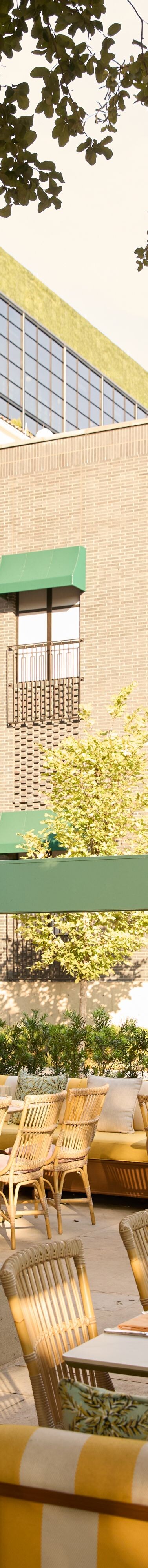 Courtyard dining terrace 