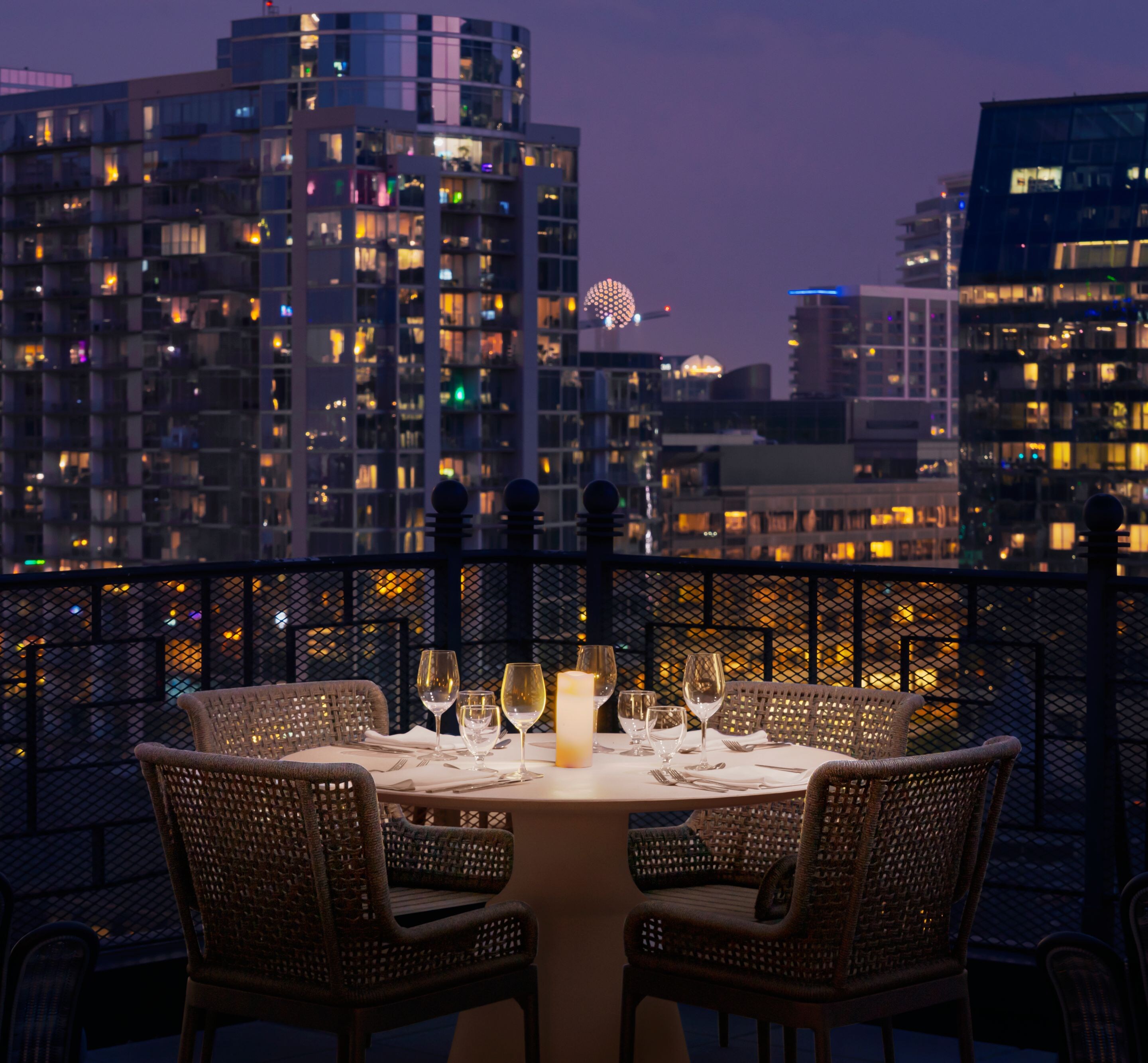 Skyline views from your private terrace