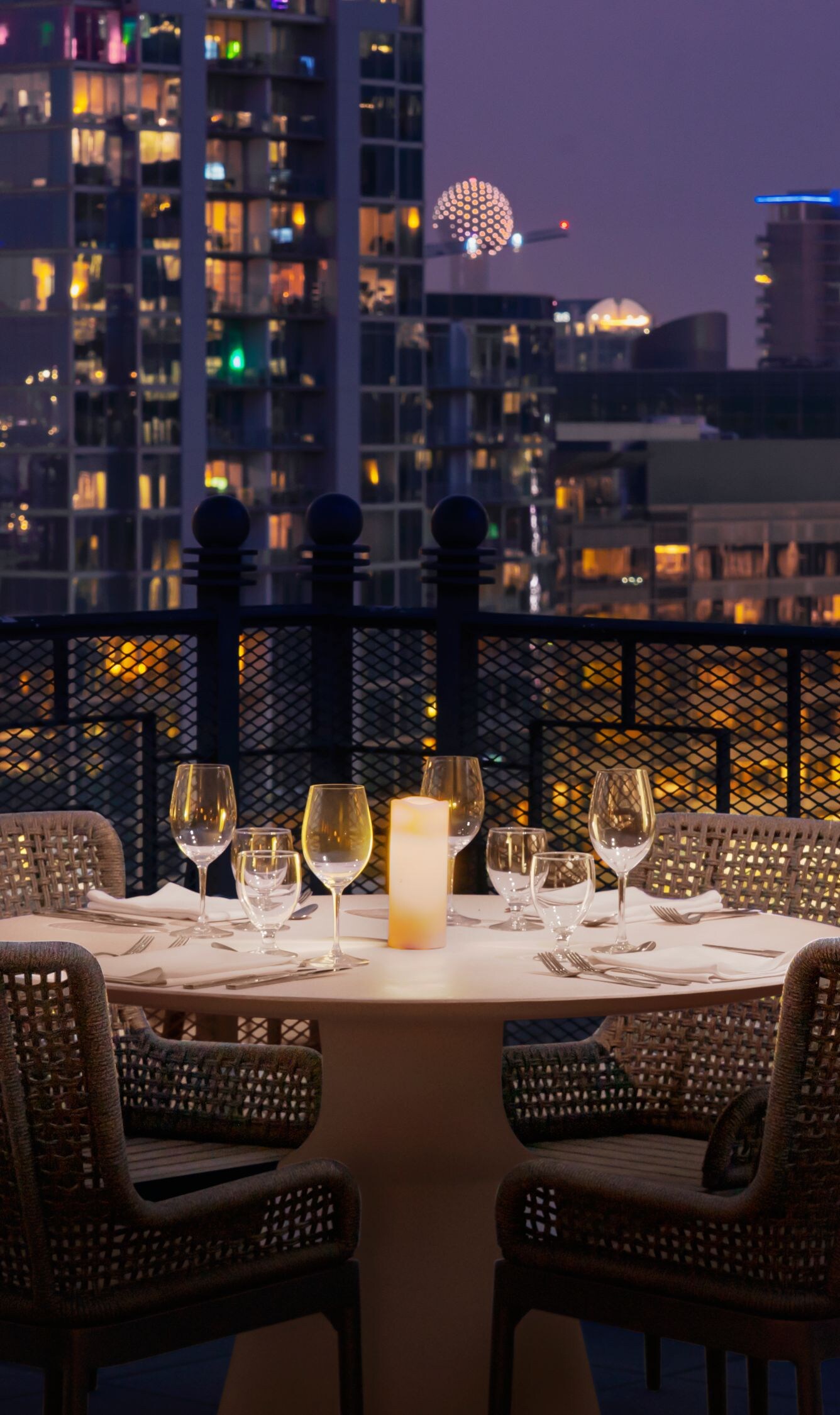 Skyline views from your private terrace