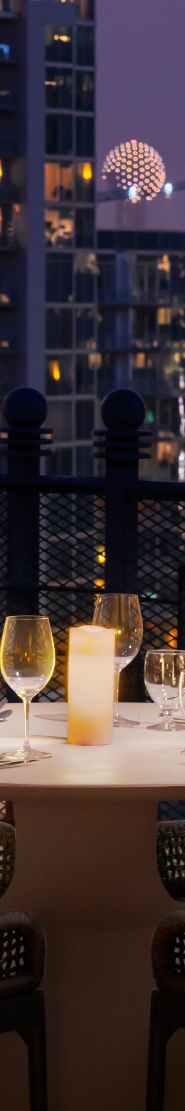 Skyline views from your private terrace