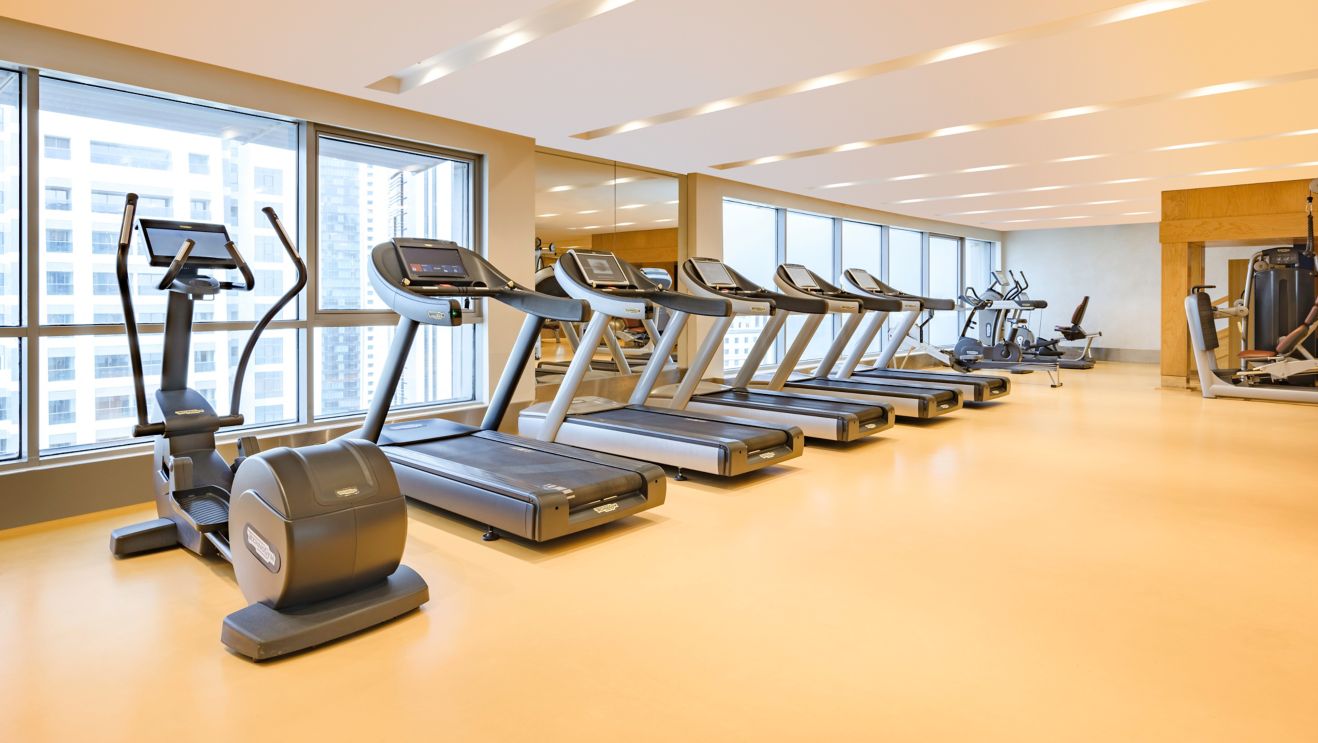 Our hotel gym offers cardio equipment and strength