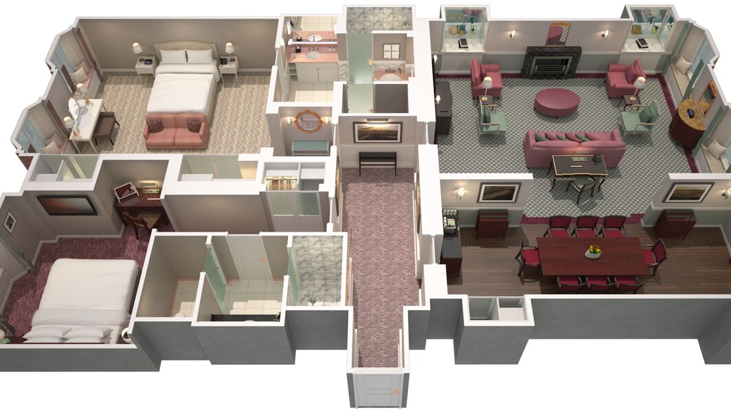 Princess Grace Suite Floor Plan