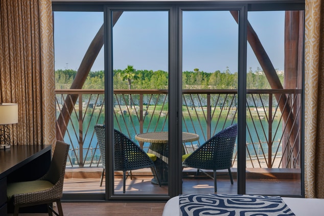 bedroom with river view 