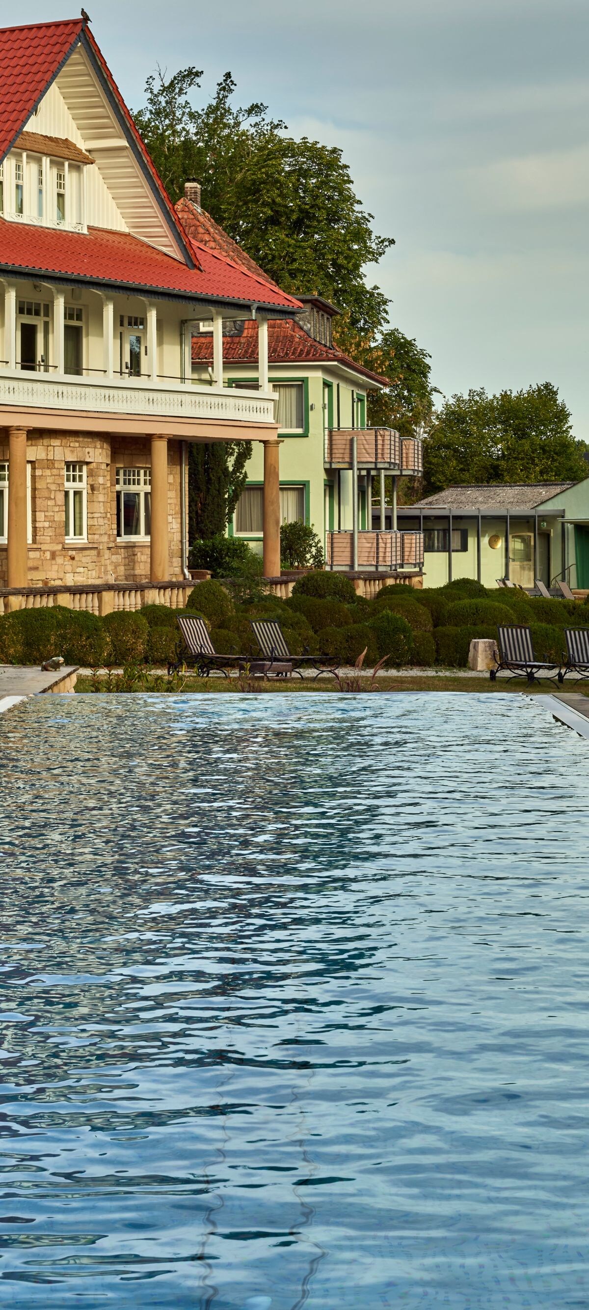 Outdoor pool area