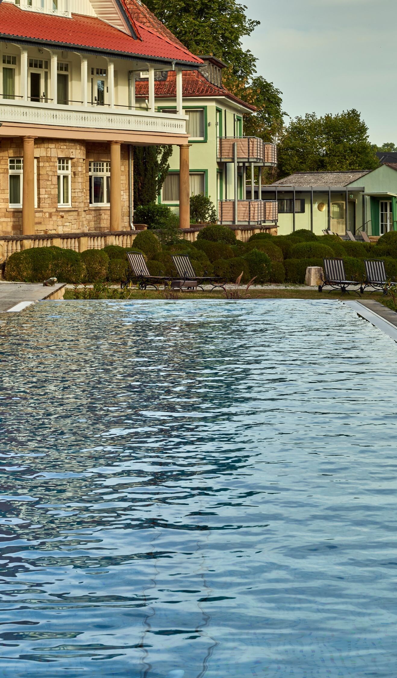 Outdoor pool area