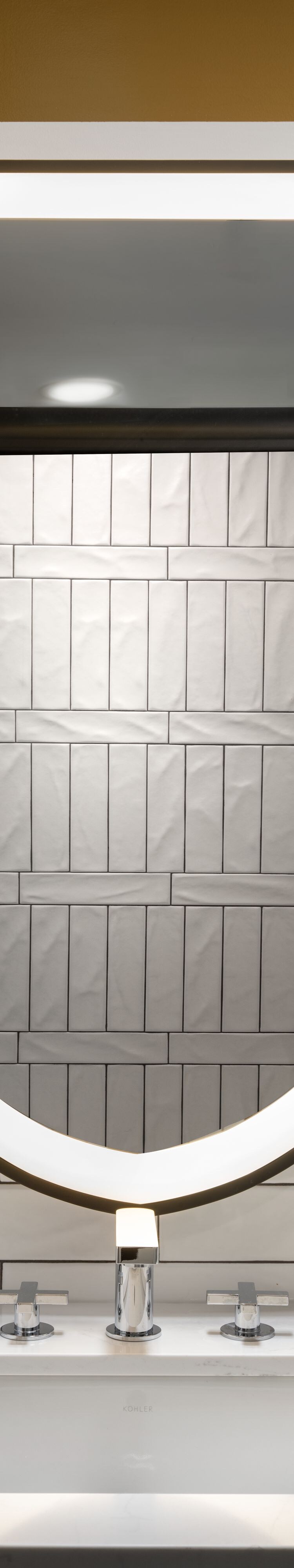 Bathroom Mirror, hanging above sink