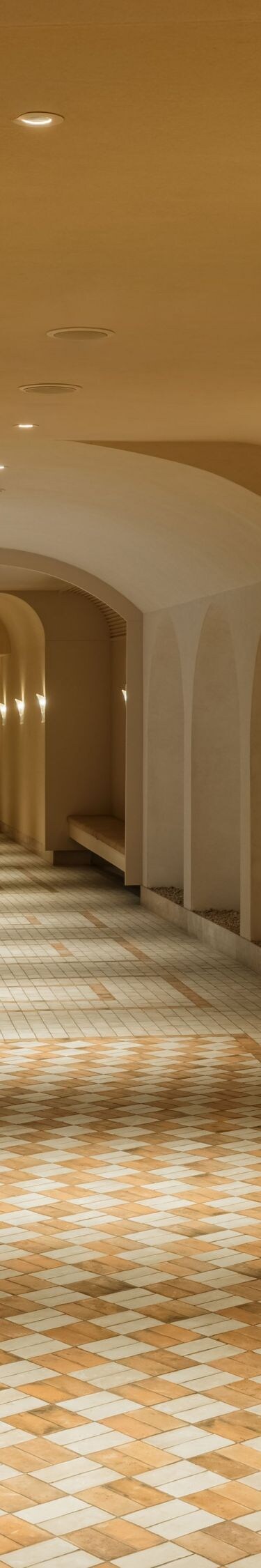Tunnel to Spa area