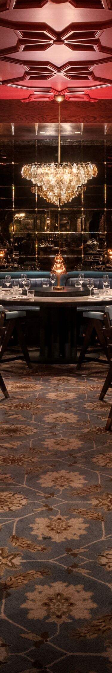 Tables, chairs, booths in dining room.