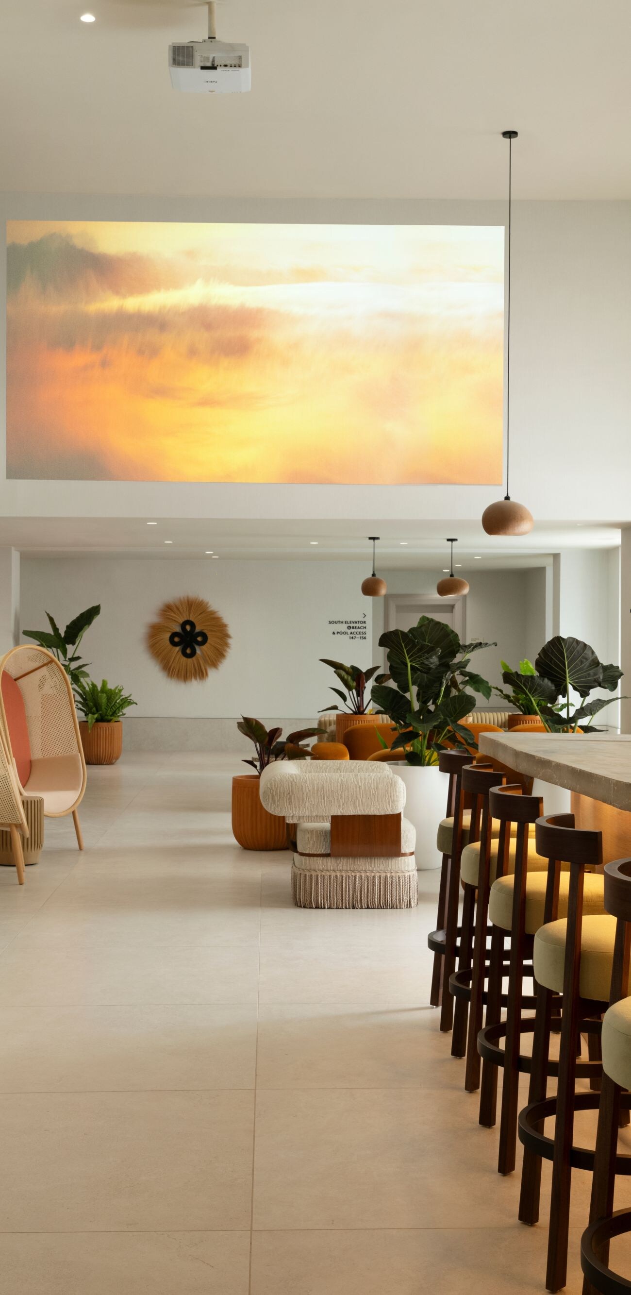 Lobby Wide Shot Bar and Furniture