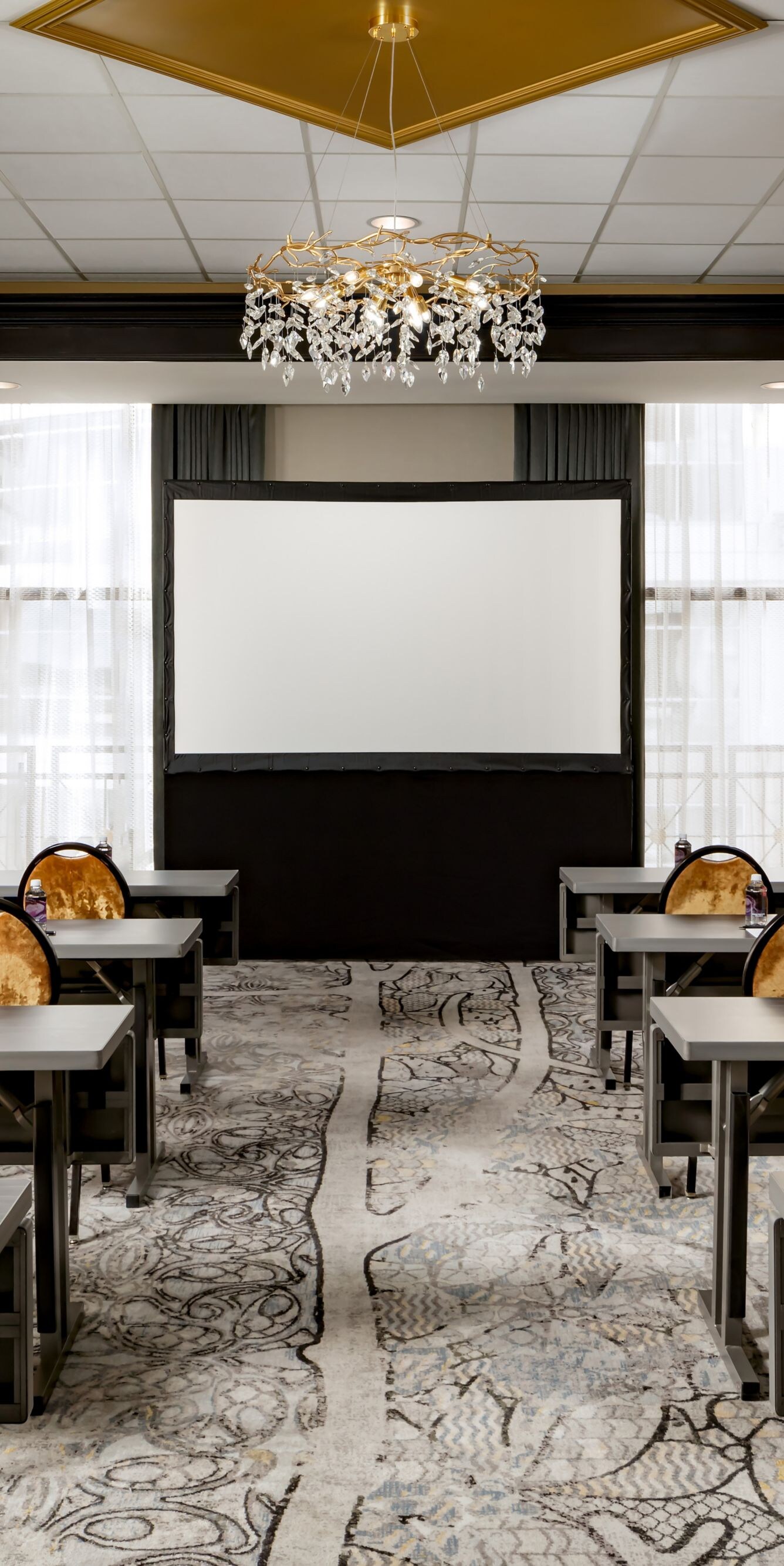 table and chair meeting setup