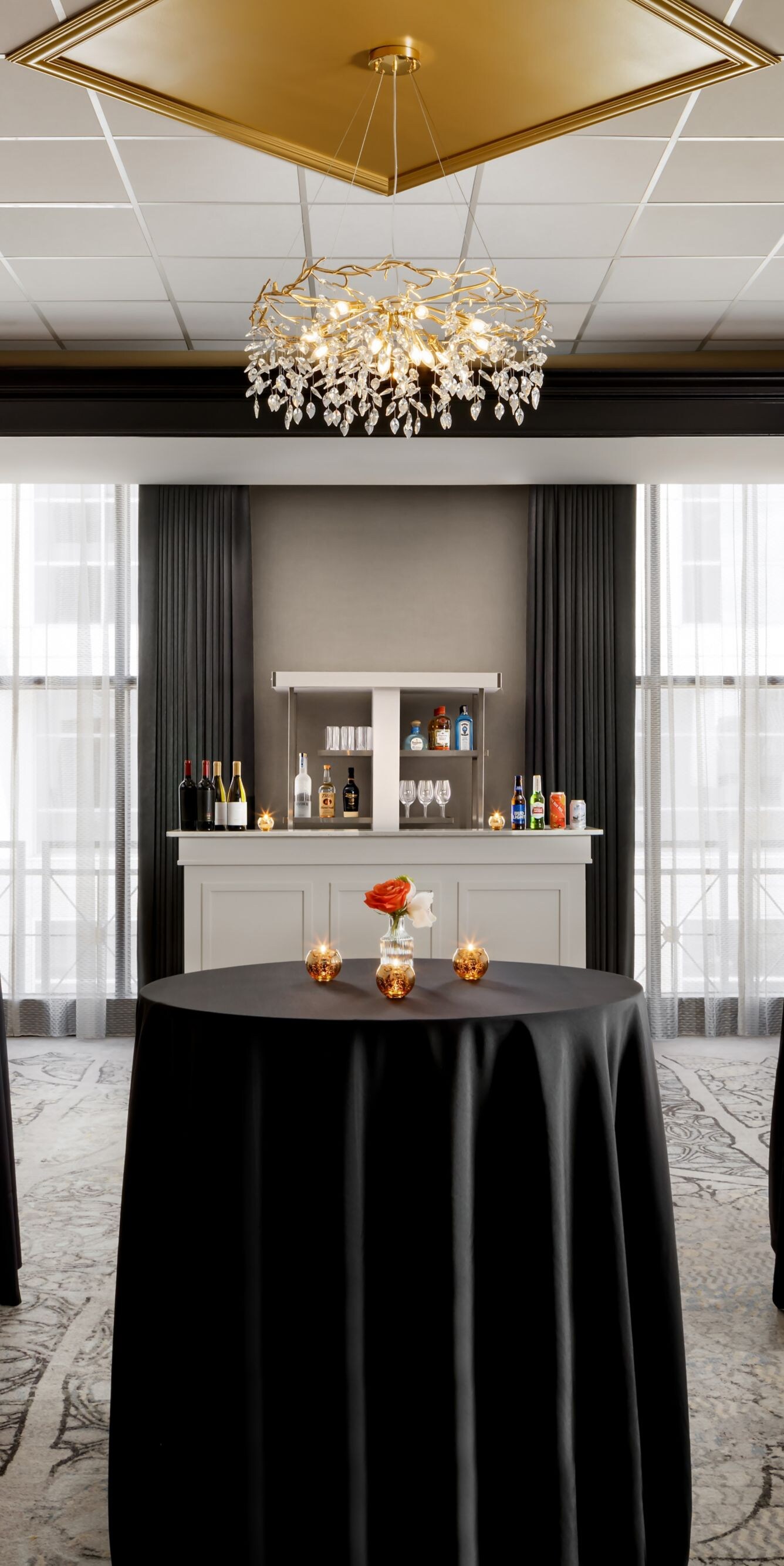 hightop tables and bar