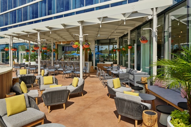 picture of restaurant outside with chairs