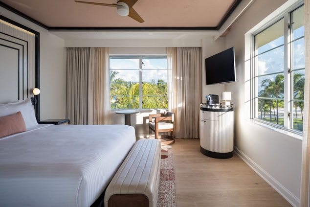 King room with partial ocean view