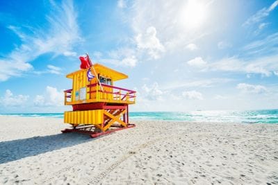 Travel, Buoy, Ocean Drive, Color Image, Lifeguard